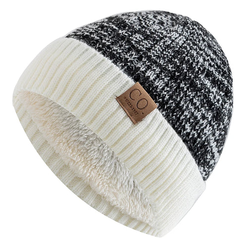 Cozy TwoTone Fur Winter Beanie